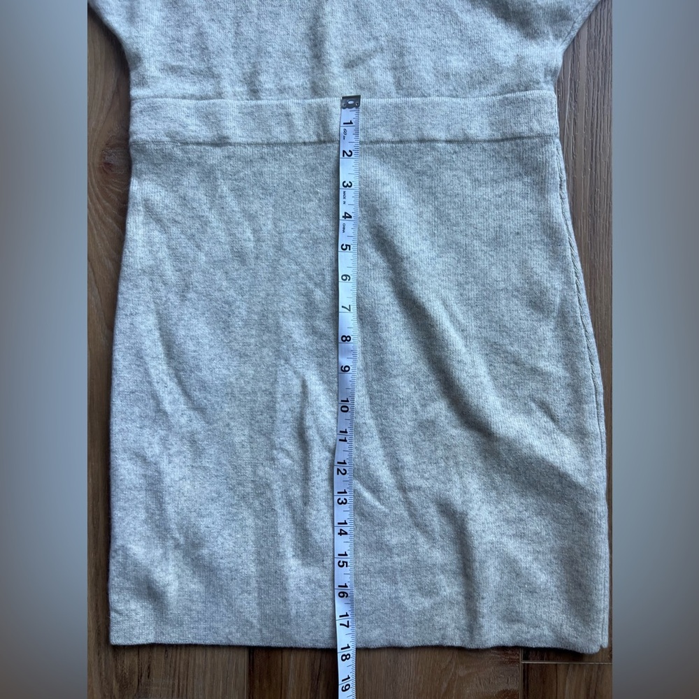 Reiss Alexa Cashmere Wool Blend Sweater Dress Grey Cream Marled Size Small - Picture 12 of 16